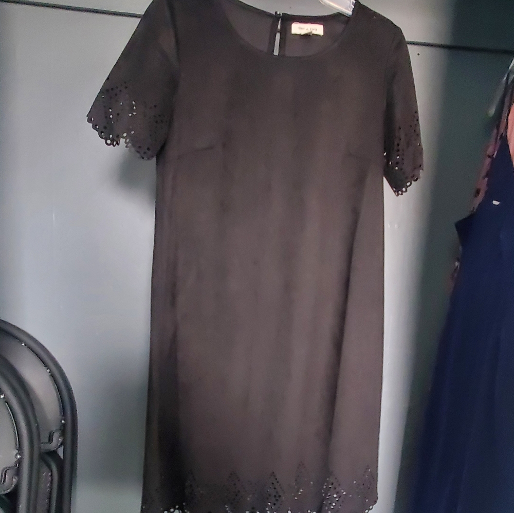 Black shift dress